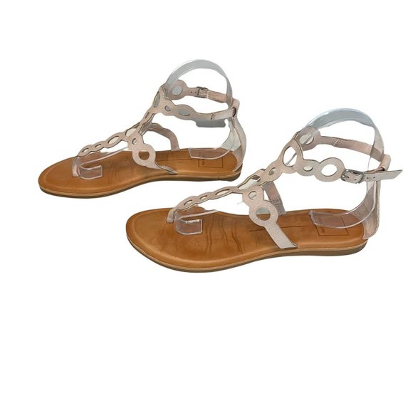 Dolce Vita Womens Jolee Blush Cut Out T-Strap Sandals Size 8 Medium - Picture 2 of 6